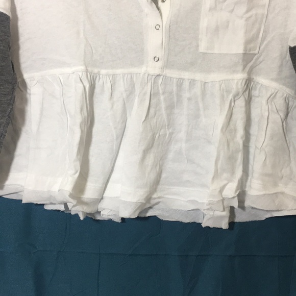 Free People Heart of Mine Ivory Combo Top NWT L - Picture 6 of 7